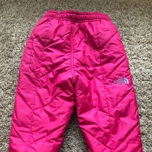 The North Face reversible winter pants 2T